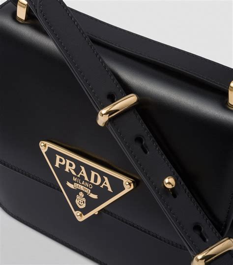 prada emblème leather bag|prada leather bags women.